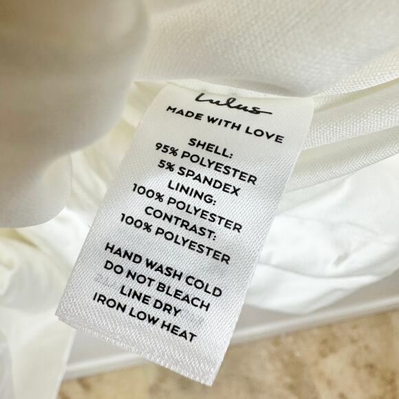 Lulus Superb Aura White Ruffled Drop Waist Mini Dress Bubble Hem Party XS NWT - Picture 11 of 13